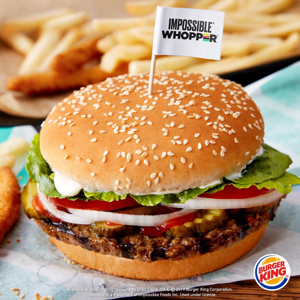 Burger King lanza al mercado ‘impossible whopper’ con sabor a carne